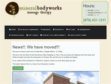 Tablet Screenshot of mineralbodyworks.com